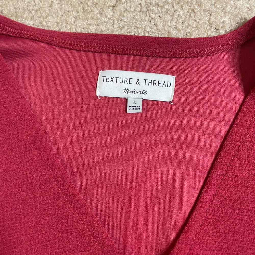 Madewell texture and thread crepe wrap top - Picture 3 of 6